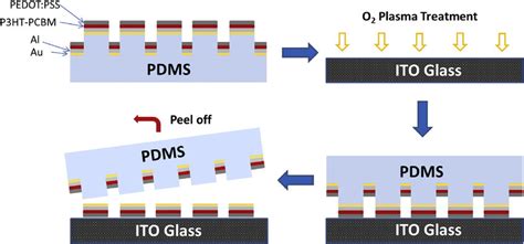 Schematic Of The Transfer Procedure Deposition Of Films Onto Pdms Download Scientific Diagram