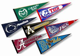 college pennants - Clip Art Library