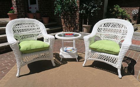 All White Resin Wicker Outdoor Furniture