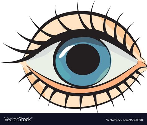 Cartoon image eye Royalty Free Vector Image - VectorStock