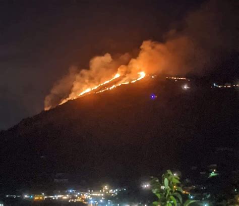 Fiamme A Ischia Vasto Incendio Sul Monte Epomeo Il Meridiano News