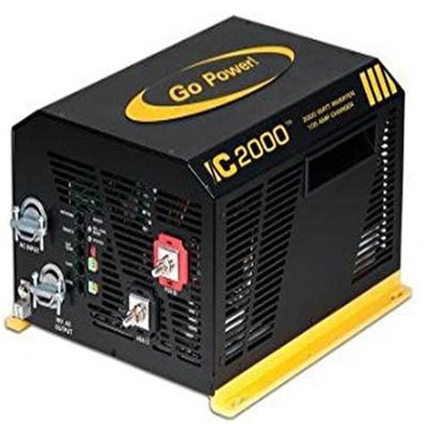 Go Power GP IC 2000 12 2000 Watt 12 Volt Pure Sine Inverter Charger