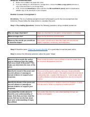 Module Three Lesson Two Assignment One Google Docs Pdf GoogleDoc