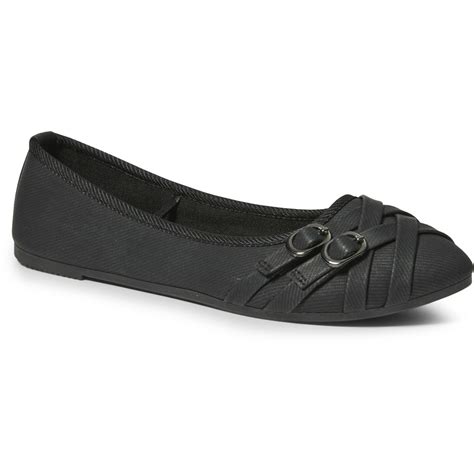 Brilliant Basics Women's Buckle Flats - Black | BIG W