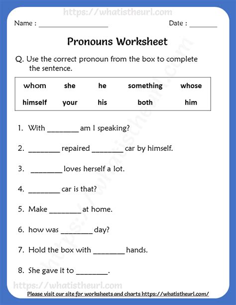 5th Grade Pronouns