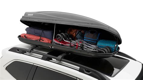 Subaru Outback Thule Roof Cargo Carrier Extended Provides Side