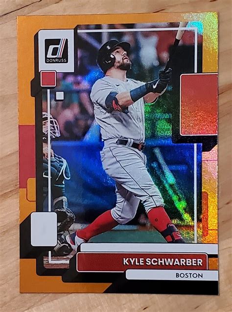 Donruss Kyle Schwarber Orange Holo Red Sox Phillies Cubs