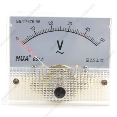 1 AC50V Analog Panel Volt Voltage Meter Voltmeter Gauge 85L1 AC0 50V