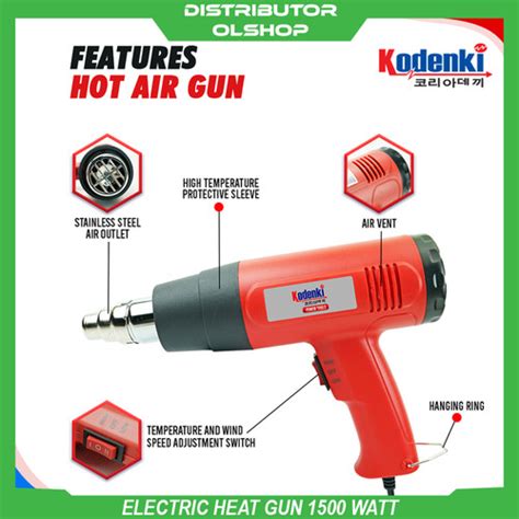 Jual Alat Pemanas Heat Gun 1500 Watt Hot Air Gun Pistol Pemanas Hot Gun Jakarta Utara