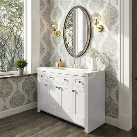 Reviews For Glacier Bay Everdean In Single Sink White Bath Vanity