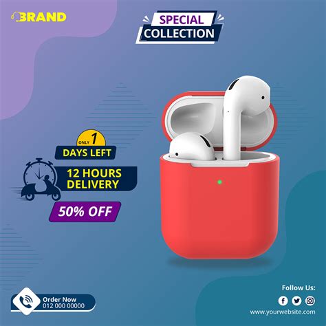 Air Pods Sale Social Media Post Design On Behance