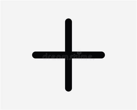 Plus Sign Cross Add Addition Math Mathematics Additional Black and ...