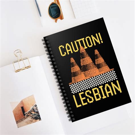 Spiral Notebook Ruled Line Lesbian Notebook Scissoring Notebook Sapphic Notebook WLW Notebook