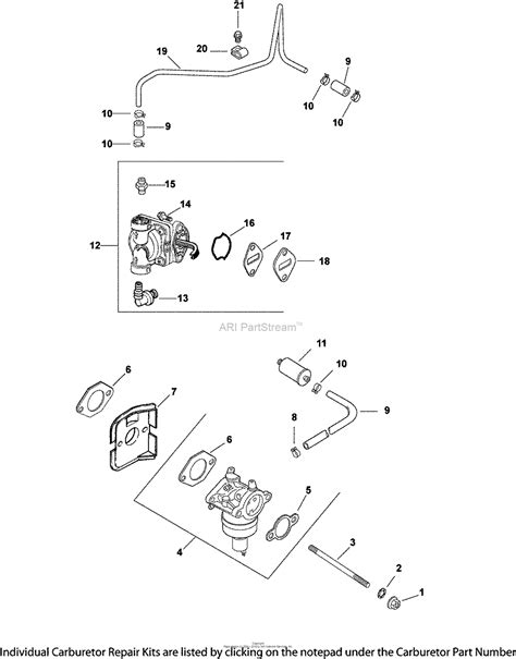 Kohler Cv Mtd Hp Kw Parts Diagram For Fuel System