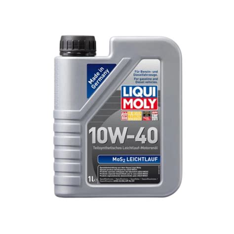 Aceite Liqui Moly 10w 40 Leichtlauf MoS2 1 Litro ID LQ2626MLY