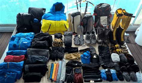 Mount Everest Equipment Gear List