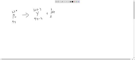 SOLVED:Plutonium (^239 Pu) decays by alpha decay. Write down the ...