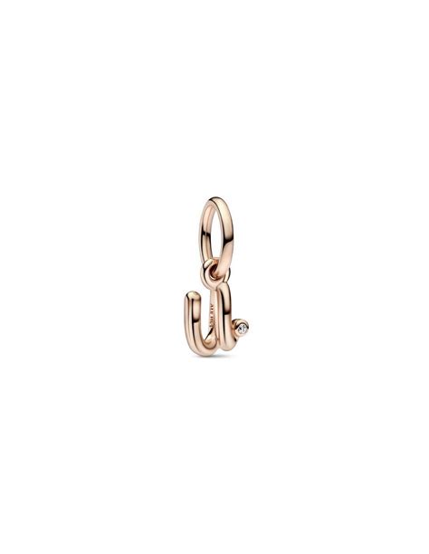 Charm Colgante Pandora Alfabeto Letra Min Scula U C