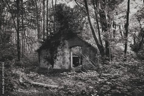 Foto Stock Verlassene Und Leerstehende Ruine Horror Haus In