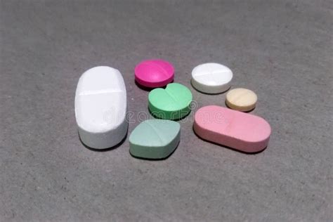 Different Types of Medicine Tablets. Drug for Healthcare. Selective Focus Stock Photo - Image of ...