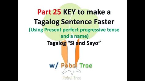 Part 25 Free Filipino Lessons Using Present Perfect Progressive Tense