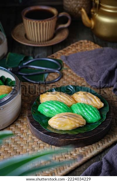 Kuih Peria Literally Bittergourd Shaped Dessert Stock Photo