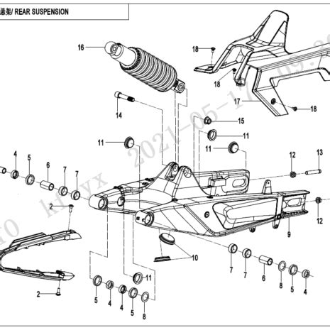 Diagram Cfmoto Ibex Sport Cf Rear Suspension F