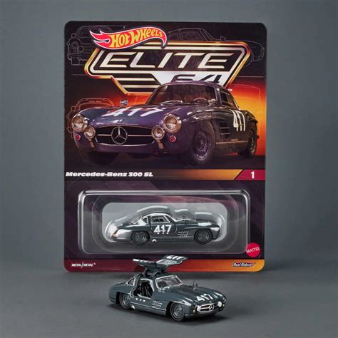 小賈車庫 1 64 風火輪 Hot wheels 紅線俱樂部 鷗翼開門 300SL Elite 64 賓士 BENZ 蝦皮購物