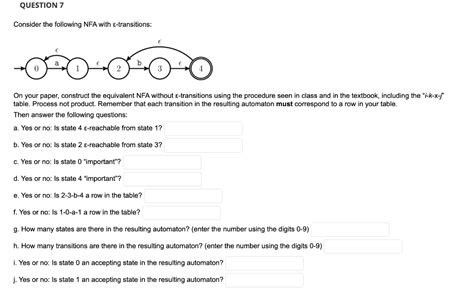 Solved Consider the following NFA with ε transitions On Chegg