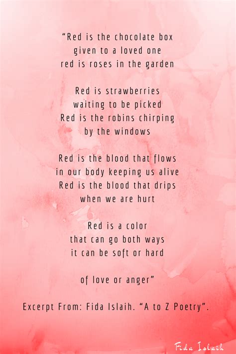 Poems About Red