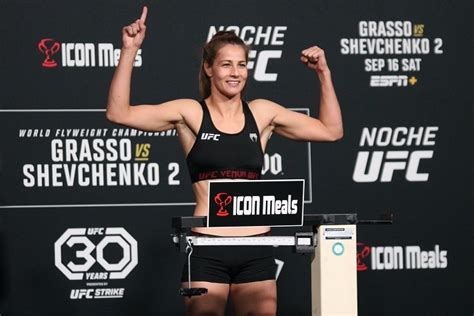 Noche Ufc Grasso Vs Shevchenko Weigh In Photo And Video Highlights