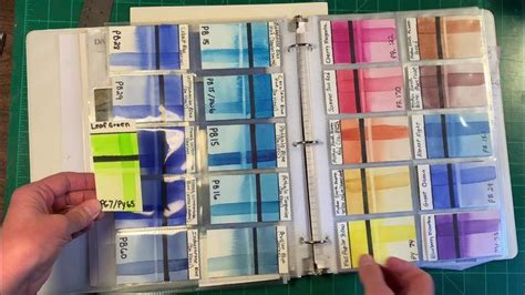 Easy Watercolor Swatch Cards How To Make Store Organize Your Color