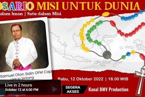 Doa Rosario Misioner Oktober Bersama Uskup Sintang Mgr