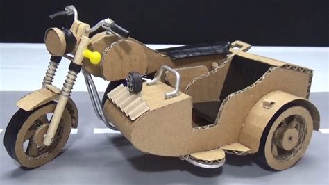 How To Make 3 Wheel Motorcycle Ural Motorcycle From Cardboard Youtube