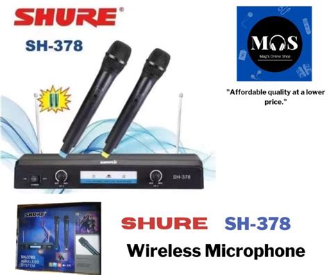 Shure Wireless Microphone Sh 378 Latest Model Lazada Ph