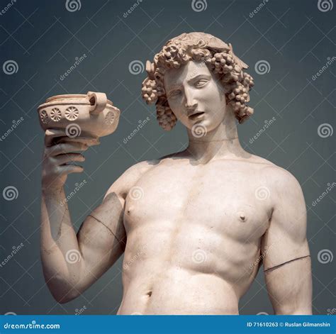 Dionysus Bacchus Wine Statue Portrait Stock Image Image Of Harvest