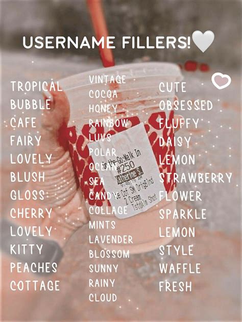 Fillers Aesthetic Usernames Name For Instagram Usernames For Instagram