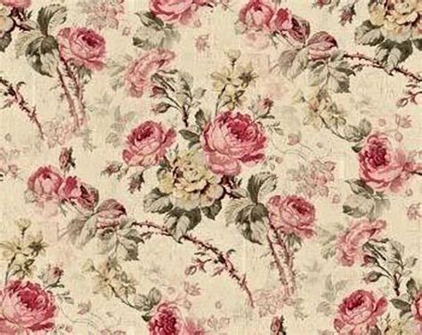 Dollhouse Miniature Shabby Chic Wallpaper Roses Victorian Floral 1 12