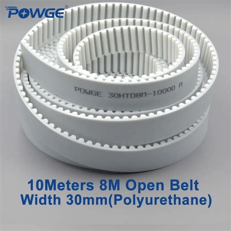 Powge Meters Pu White Htd M Open Timing Belt M Mm Width Mm