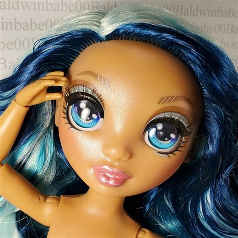 RAINBOW HIGH SKYLER Bradshaw Nude Articulated Doll Blue Hair EUR PicClick FR