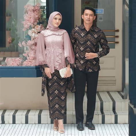 Jual Termurah Batik Couple Termurah Atasan Kebaya Couple Ziva Baju