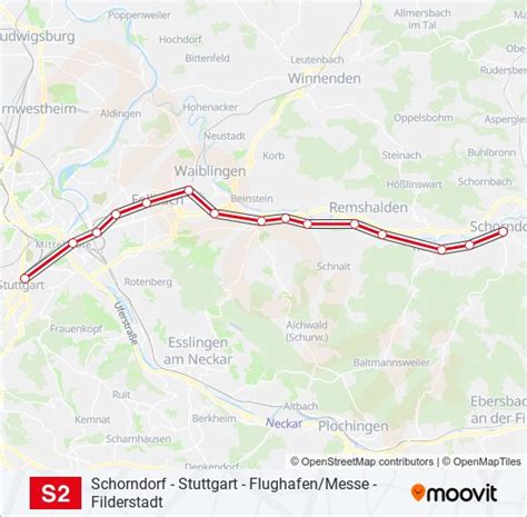 s2 Route Fahrpläne Haltestellen Karten Filderstadt Aktualisiert