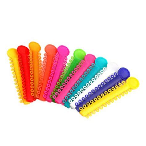 Wholesale 40pcs Set Dental Elastomeric Ligature Ties Orthodontics Elastic Rubber Bands Teeth