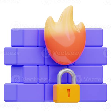 3d Safe Firewall Cyber Security Icon Illustration Rendering 13394751 PNG