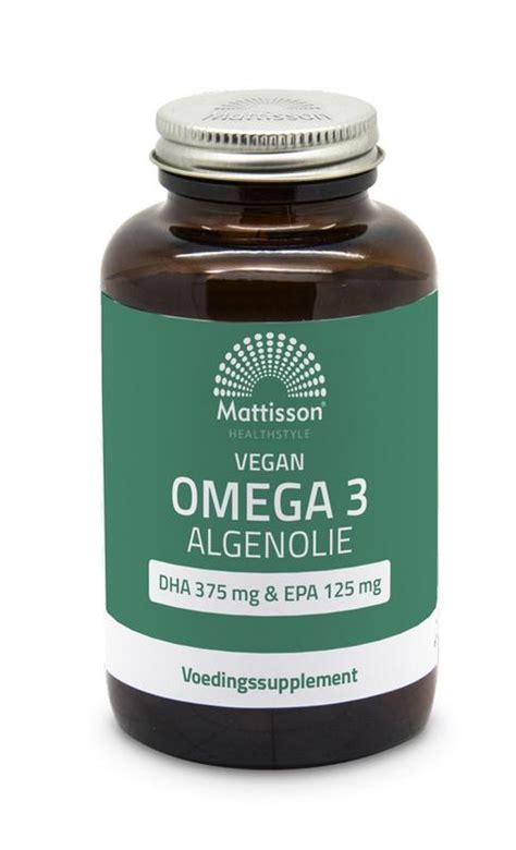 Omega Algenolie Vegan Softgels Mattisson Nova Vitae