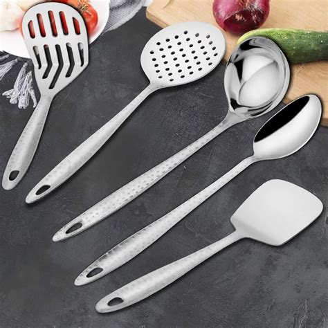 Parage 5 Pieces Stainless Steel Hammered Kitchen Tool Set At Rs 50