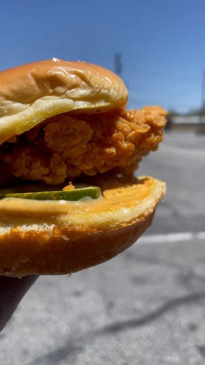 Popeyes New Golden Bbq Chicken Sandwich Youtube