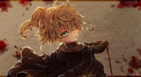 Hd Wallpaper Youjo Senki Tanya Degurechaff Anime Girls Artwork