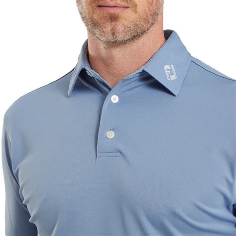 FootJoy Mens Stretch Pique Solid Polo Shirt Golfonline