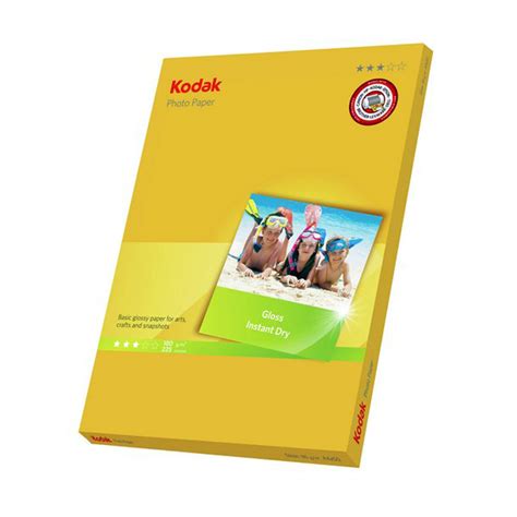 Kodak Photo Paper Lucida 10x15 Cm 100 Fogli 80 Gsm 225 Microns